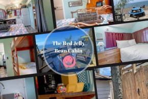 The Red Jelly Bean Cabin- On the Beach